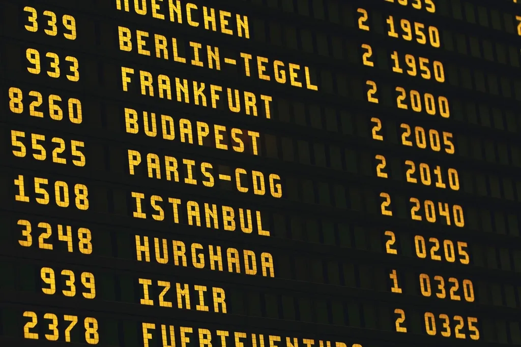 International airport departures board - Climaxx Media worldwide casting