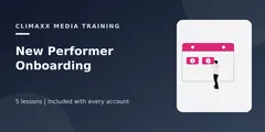 New Performer Onboarding course cover